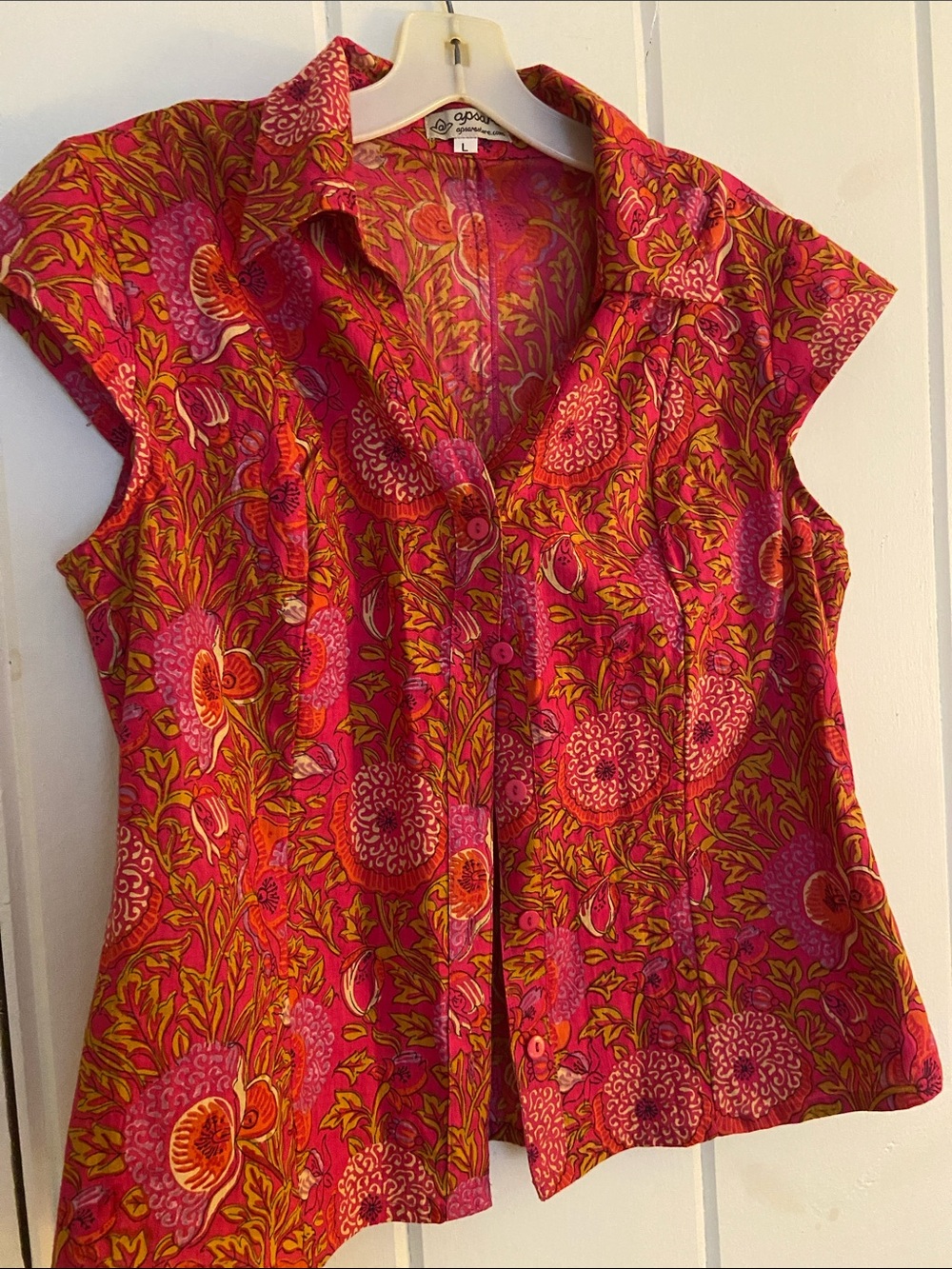 Cotton Blouse in Vibrant Colors